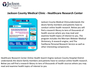 Community Classes & Support - Jackson County Hospital District - Jchd