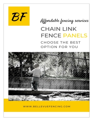 Chain Link Fence Panels: Choose the best option for you