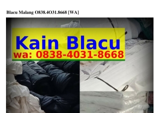 Blacu Malang Ö8ᣮ8-ᏎÖᣮ1-8668(whatsApp)