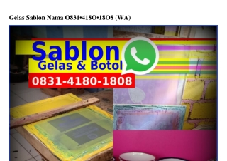 Gelas Sablon Nama Ô8౩l.Ꮞl8Ô.l8Ô8{WA}
