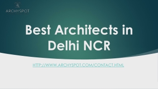 Best Architects in Delhi NCR