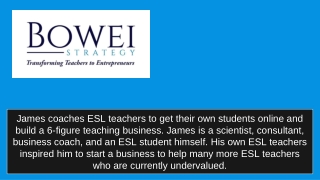 ESL Teaching Niche - Bowei Strategy