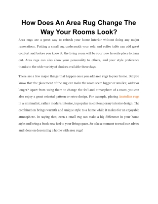 How Does An Area Rug Change The Way Your Rooms Look_