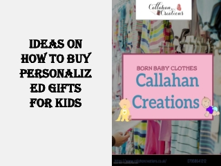 Ideas on how to buy personalized gifts for kids