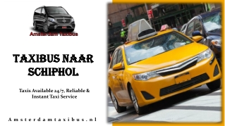 Taxibus naar Schiphol