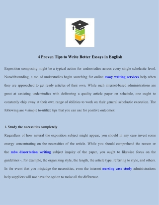 4 Proven Tips to Write Better Essays in English