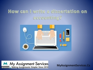 How can I write a dissertation on accounting