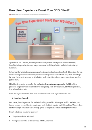 How User Experience Boost Your SEO Effort ?