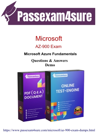 Microsoft AZ-900 Question Answers | Get Ready For High Score | PassExam4Sure