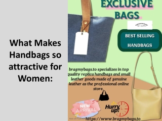 What Makes Handbags so attractive for Women