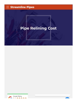 Pipe Relining Cost