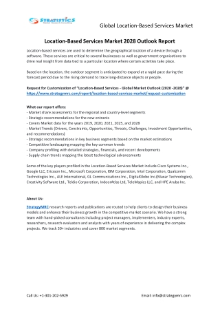 Location-Based Services Market Forecasts to 2028