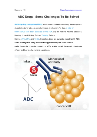 ADC Drugs Some Challenges To Be Solved