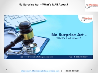 No Surprise Act – What’s It All About