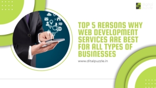 Top 5 Reasons Why Web Development Services Are Best For All Types Of Businesses