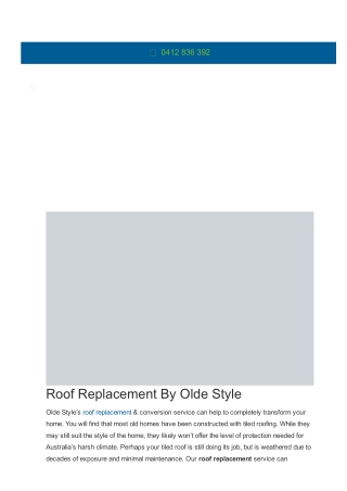 Roof Replacement