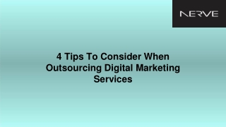 4 Tips To Consider When Outsourcing Digital Marketing Services