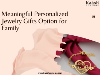 Meaningful Personalized Jewelry Gifts Option for Family