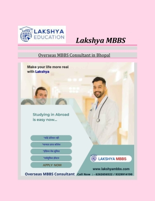 Overseas MBBS Consultant in Bhopal