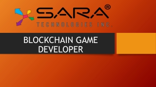 BLOCKCHAIN GAME DEVELOPER