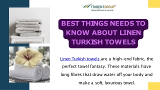 Best Things Needs To Know About Linen Turkish Towels - Tridentindia