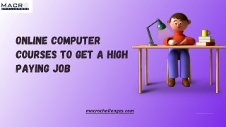 Online Computer Courses to get a High Paying Job
