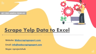 Scrape Yelp Data to Excel