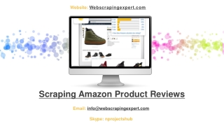 Scraping Amazon Product Reviews