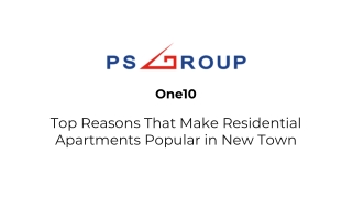 One10- Top Reasons That Make Residential Apartments Popular in New Town