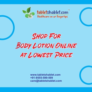 Shop For Body Lotion Online at Lowest Price | TabletShablet
