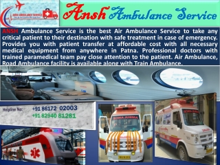 Get the punctual Ambulance Service in Guwahati with experienced EMTs.