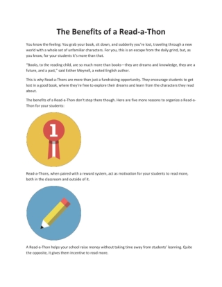 The Benefits of a Read