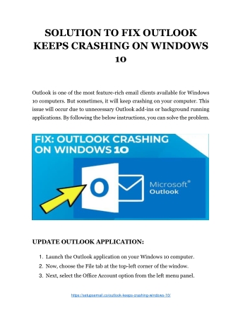 (FIX) Outlook Keep Crashing Windows 10 - Complete guide