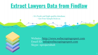 Extract Lawyers Data from Findlaw