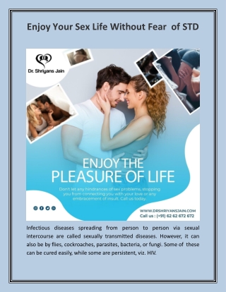 Enjoy Your Sex Life Without Fear of STD
