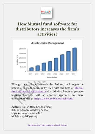 How Mutual fund software for distributors increases the firm's activities