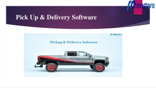 Pick Up & Delivery Software