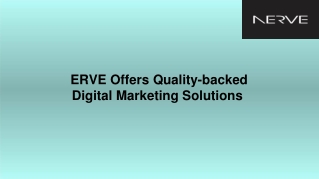 NERVE Offers Quality-backed Digital Marketing Solutions