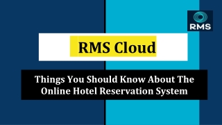 Things You Should Know About The Online Hotel Reservation System