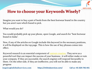 How to choose your keywords wisely