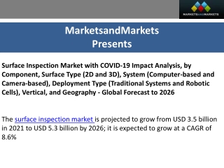 Surface Inspection Market  Size Trends and  Global Forecast to 2026