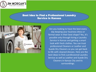 Best Idea to Find a Professional Laundry Service in Kansas