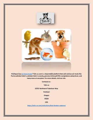 Cat Bone Treats | Talis-us.com