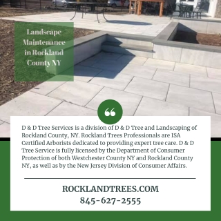 Landscape Maintenance in Rockland County NY