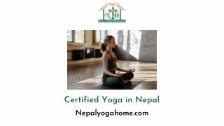 Certified Yoga in Nepal