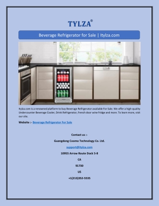 Beverage Refrigerator for Sale | Itylza.com