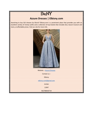 Azzure Dresses | Elbisny.com