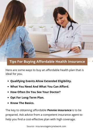 Tips For Buying Affordable Health Insurance