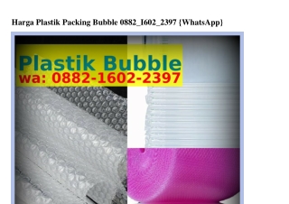 Harga Plastik Packing Bubble