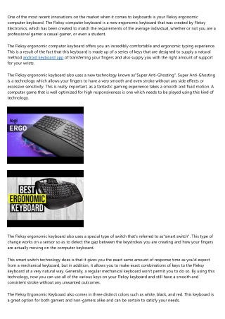 Fleksy Ergonomic Keyboard